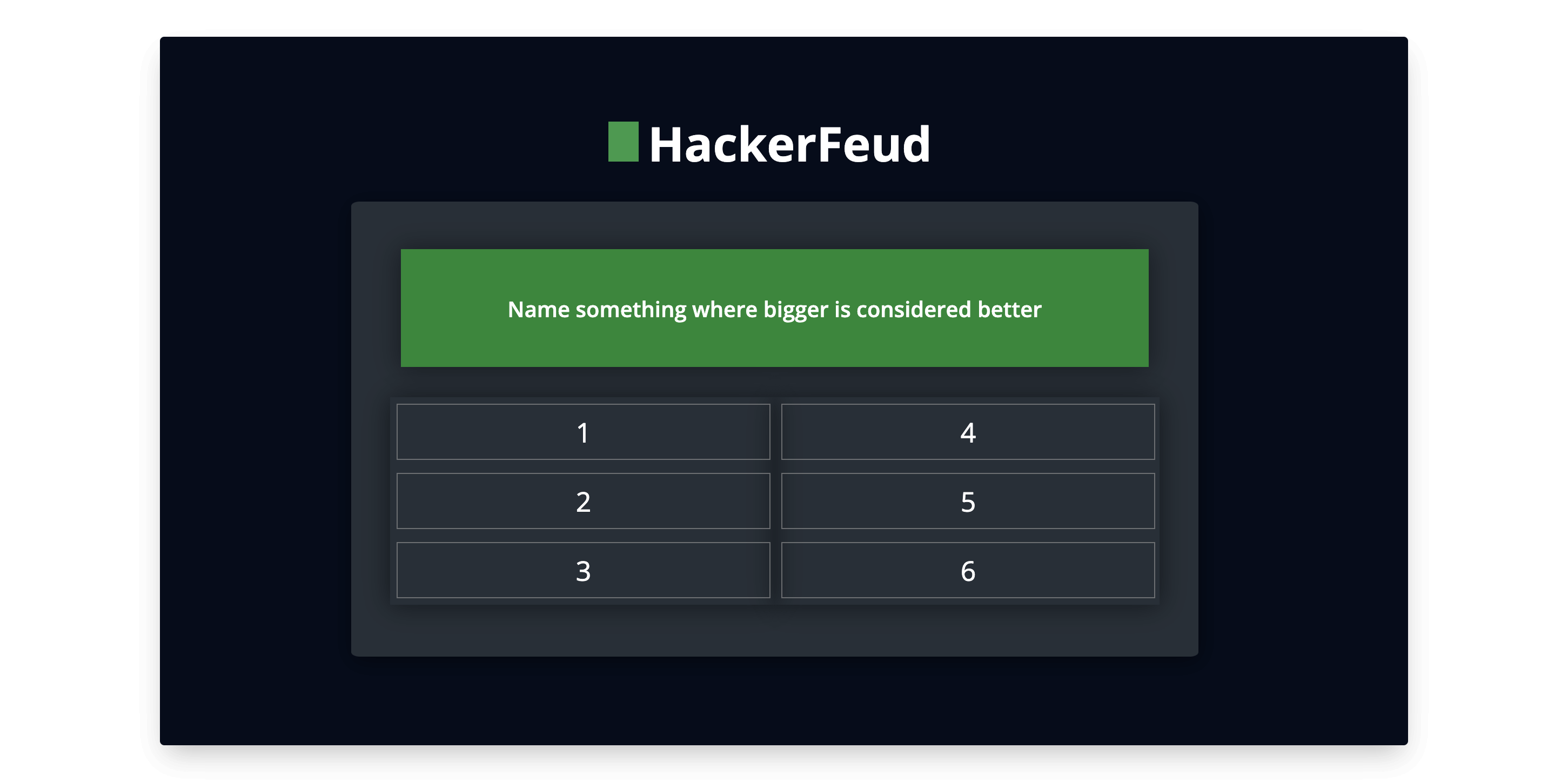 HackerRank: HackerFeud
