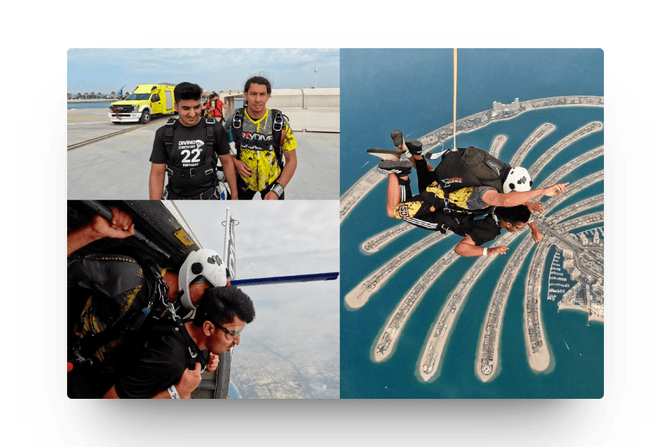Skydiving | @ishandeveloper | Ishan Sharma